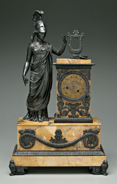 French Empire mantle clock,