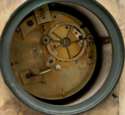 French Empire mantle clock, - 2