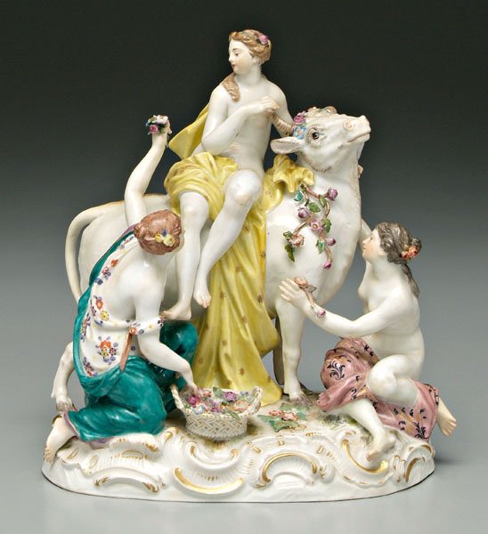 Meissen group Europa and bull