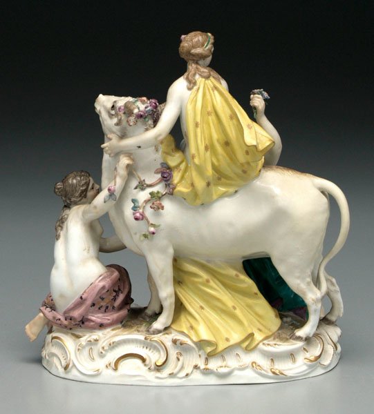 Meissen group Europa and bull - 2