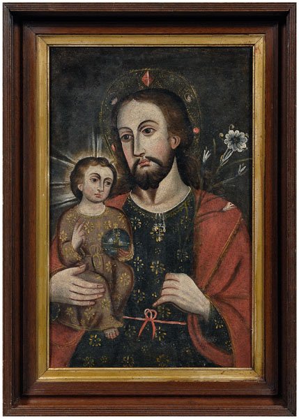 Spanish Colonial School retablo,