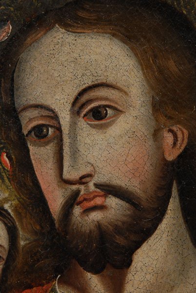 Spanish Colonial School retablo, - 2