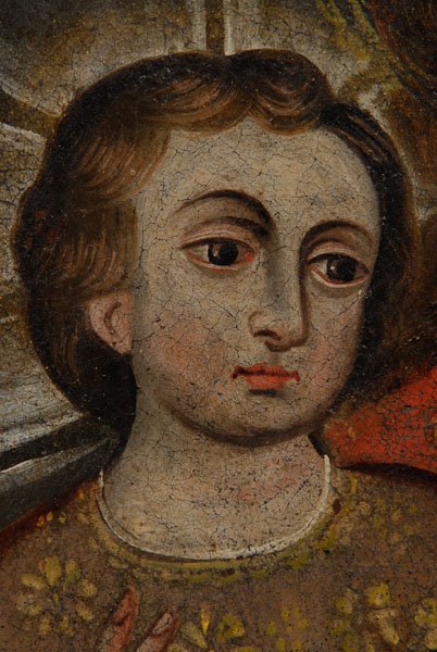 Spanish Colonial School retablo, - 3