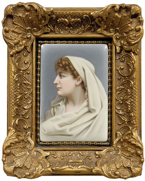 German porcelain plaque,