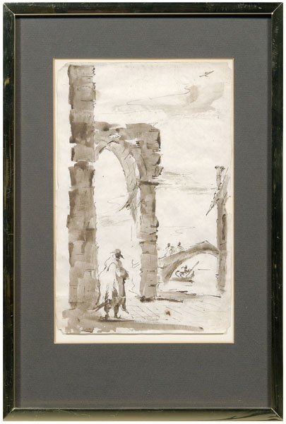 Two drawings, follower of Guardi - 2