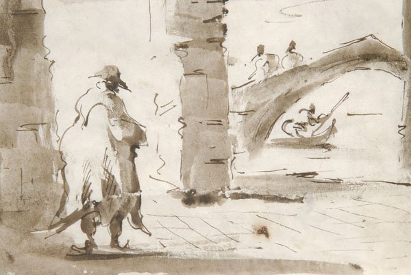 Two drawings, follower of Guardi - 4