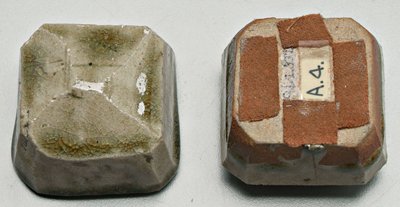 Japanese stoneware incense box, - 3