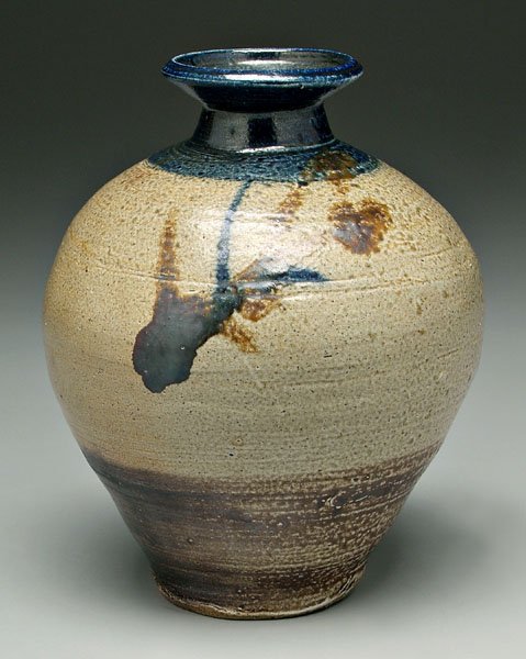 Shoji Hamada stoneware vase