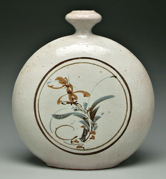 Japanese studio moon vase,
