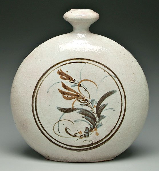 Japanese studio moon vase, - 2