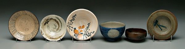 Six Japanese style bowls - 2