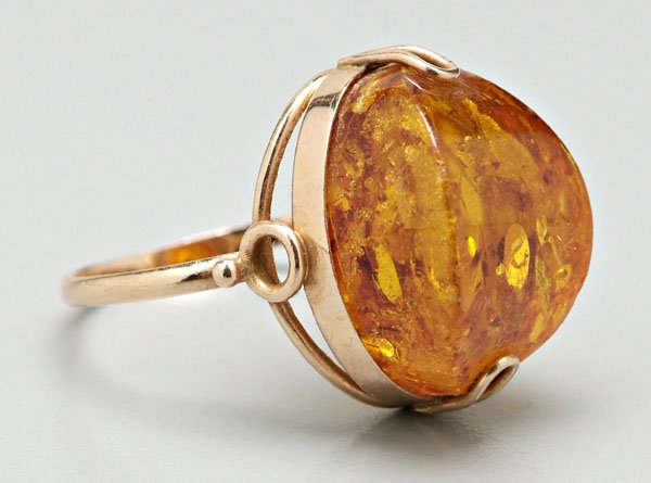 Russian amber ring,