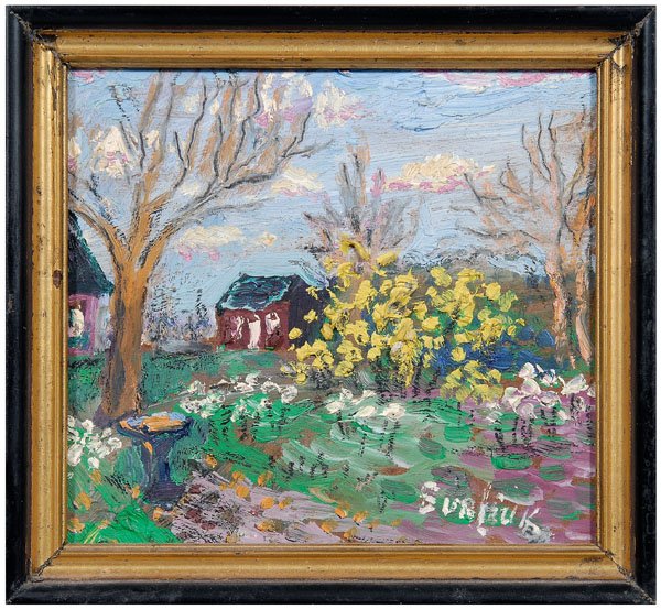 David Burliuk painting