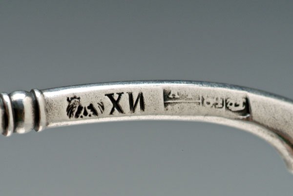 Three pieces Russian silver: - 3