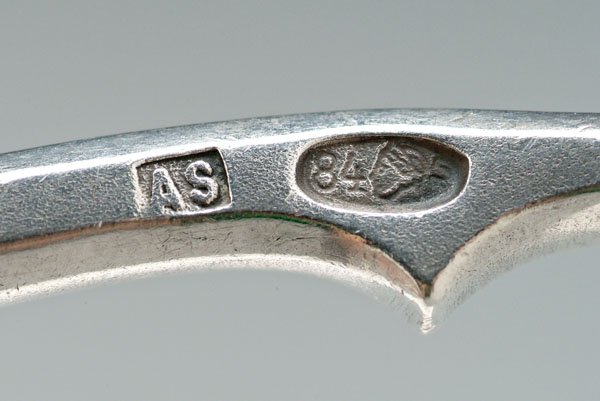 Three pieces Russian silver: - 4