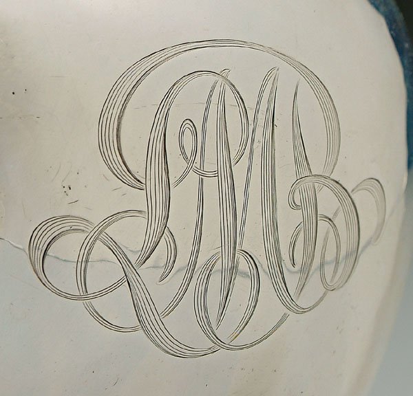 Sterling water pitcher, - 2