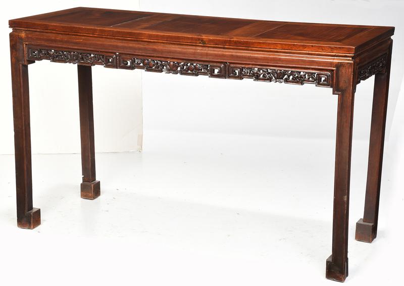 Chinese Carved Hardwood Scroll Table (1 of 6)