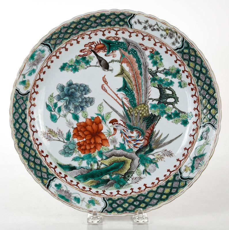Chinese Famille Verte Enamel Decorated Charger (1 of 9)