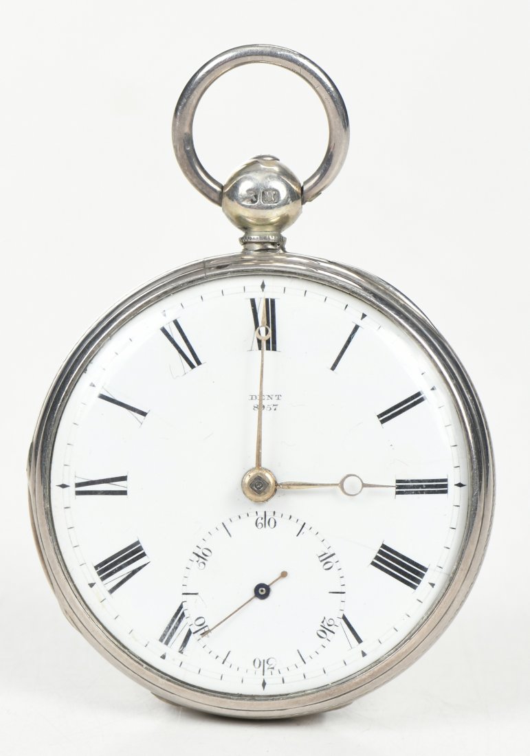 Rare E.J. Dent Silver Pocket Watch (1 of 13)