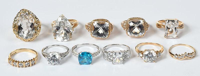 Eleven 14kt. Rings (1 of 10)