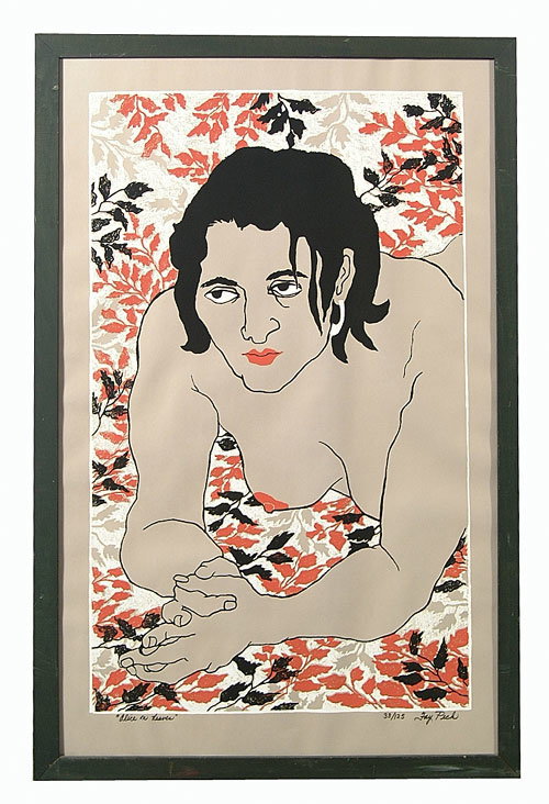 Screen print "Alice on Leaves," No. 33/12