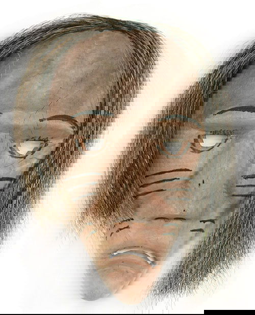 248: Cherokee long-hair clan mask, carved and - Jan 04, 2003 | Brunk