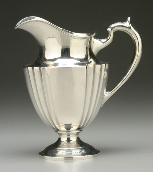 Sterling silver water pitcher