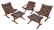 Modern Bentwood and Leather Upholstered Suite