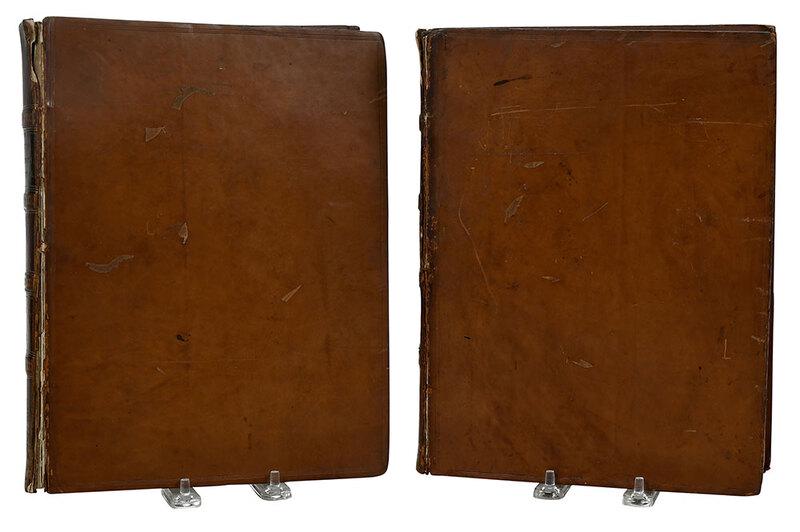 Narrative of a Journey through the Upper Provinces: of India, from Calcutta to Bombay, 1824-1825ÿby the Right Rev. Reginald Heber (English, 1783-1826), London: John Murray, 1828, two volumes, bound in full leather, with four raised bands and morocco s