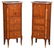 Pair Louis XV Style Marquetry Inlaid Bedside Commodes