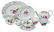78 Piece Meissen Rose Decorated Porcelain Service