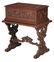 Carved Mahogany Cylinder Tabletop Music Box