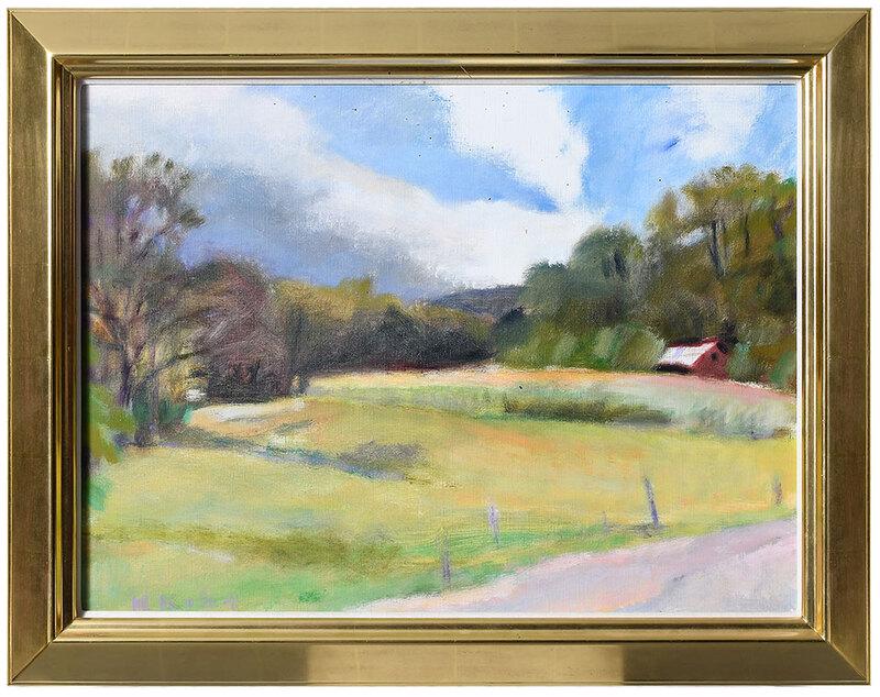 Wolf Kahn: (New York/Vermont,ÿ1927-2020)Field on Abbott Road, 1987, signed lower left "W. Kahn", oil on canvas, 18 x 24 in.; fine gilt wood frame, 22-1/2 x 28-1/2 in.ÿ, Provenance: Jerald Melberg Gallery, Char