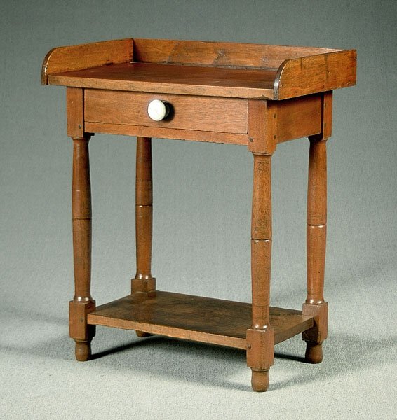 Walnut wash stand,
