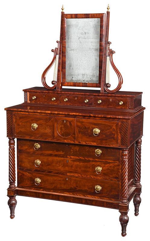 Fine American Classical Dresser with Mirror (1 of 8)