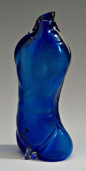 Juteau French art glass figure,