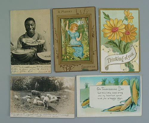 572 post cards including Valentine's, Ch