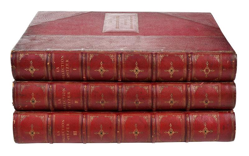 La Collection Spitzer: Antiquit‚ - Moyen-Age - Renaissance, Paris: Maison Quantin, Librairie Centrale des Beaux-Arts, 1890-1891, three volumes (only) from a total of six volumes, number 393 of 600, illustrated with numero