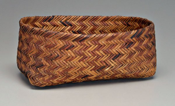 Early Cherokee river cane basket,