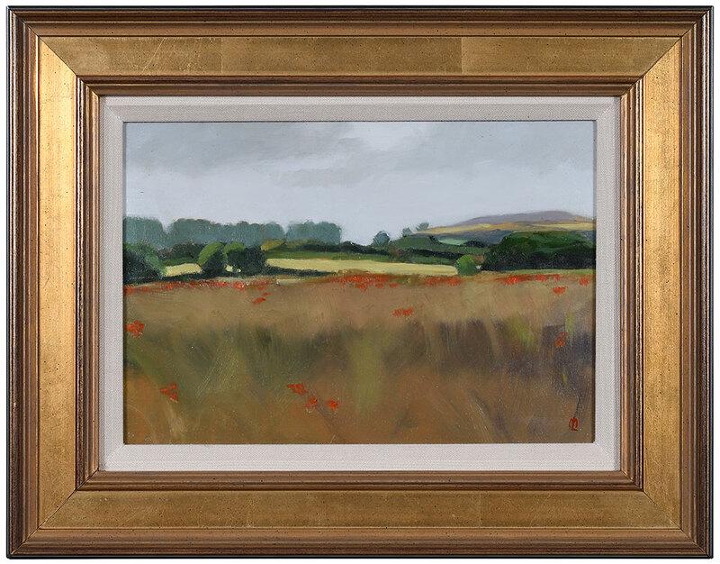 Maria Levinge: (Irish, born 1946)Set Aside, Clohamon Park I, 2007, signed lower right "ML", signed and inscribed verso (facsimile), oil on panel, 8 x 11 in.; gilt wood frame, 12-5/8 x 16-3/8 in. - Provenance: Proper