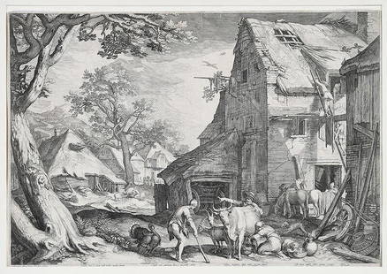 Jan Pietersz Saenredam: Aegidius Sadeler II (Flemish, 1570-1629) The Calling of St. Peter and St. Andrew (H. 15.40), after Federico Barocci (1535-1612), etching and engraving, sheet, 21 x 14-13-16 in.; after Jacques Callot (