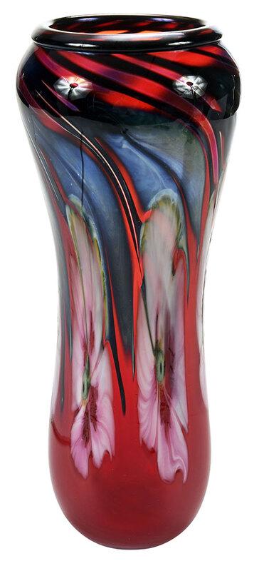 Charles Lotton Multi Flora Art Glass Vase (1 of 10)