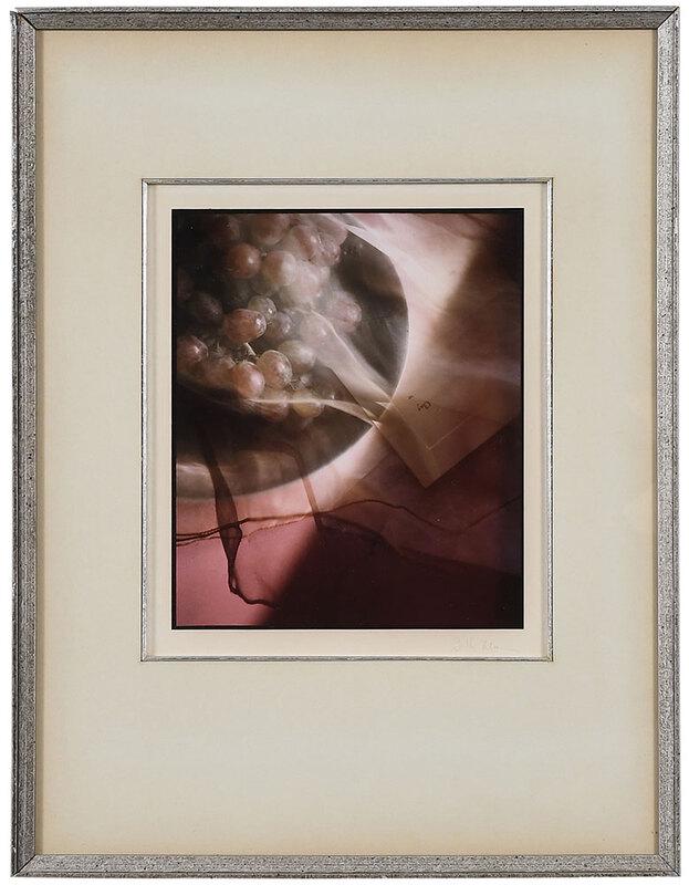 Sally Mann: (American, born 1951) Experimental Still Life, signed margin lower right "Sally Mann", color print, image 9-1/2 x 7-3/4 in.; framed, 19-1/2 x 14-3/4 in. - Provenance: Private Collection, North Caroli