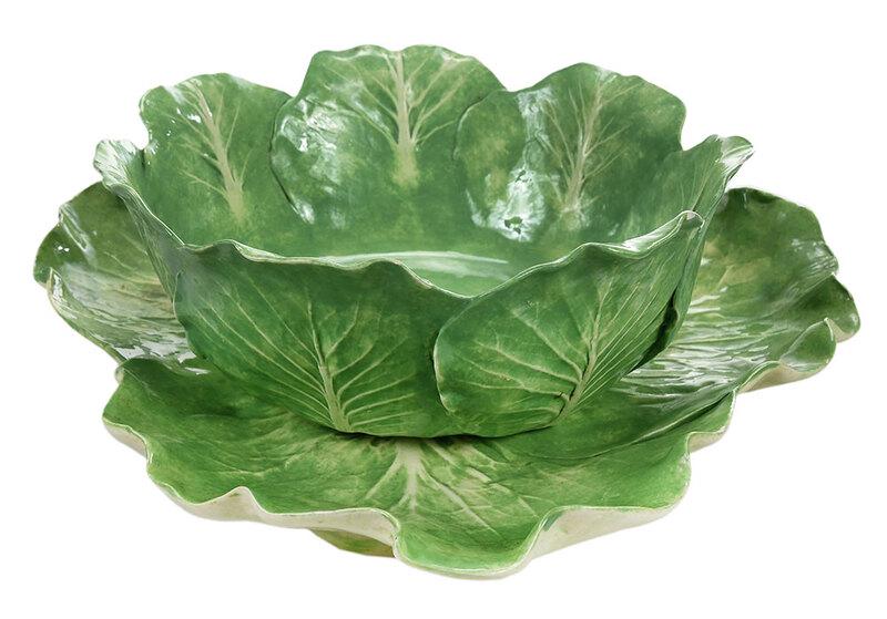 Dodie Thayer Lettuce Ware Bowl and Platter (1 of 13)
