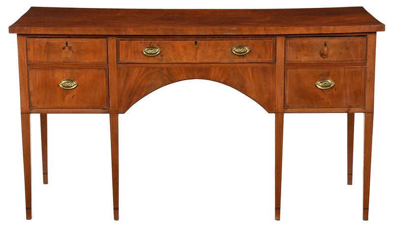 American Federal Inlaid Mahogany Sideboard (1 of 8)