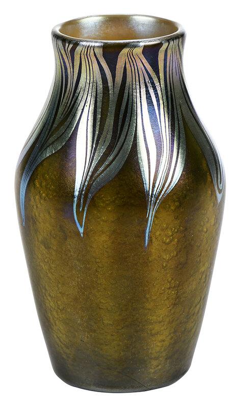 Tiffany Attributed Favrile Art Glass Vase (1 of 10)