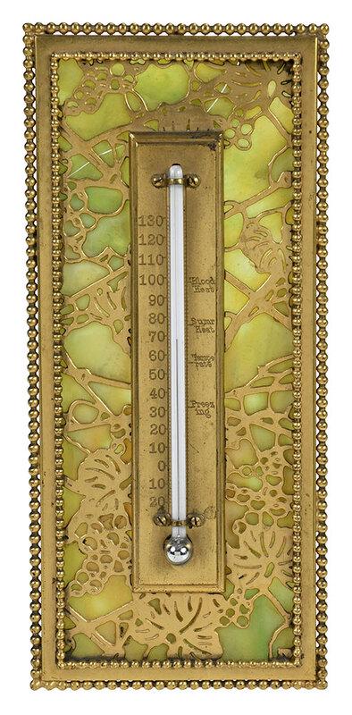 Tiffany Studios Glass and Bronze Thermometer (1 of 8)