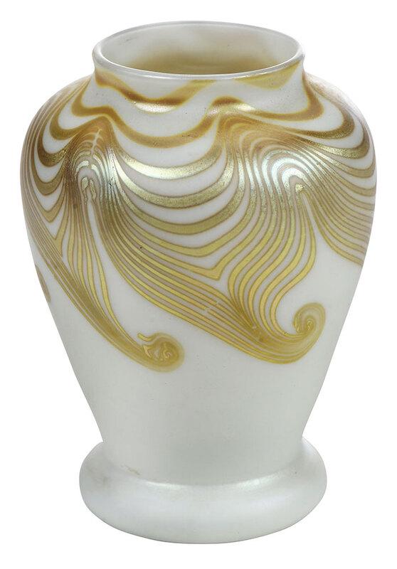 Rare Steuben Aurene Art Glass Cabinet Vase (1 of 6)