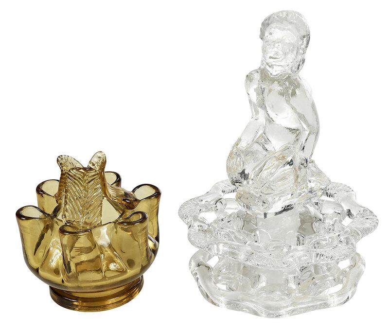 Two Steuben Glass Flower Frogs (1 of 6)