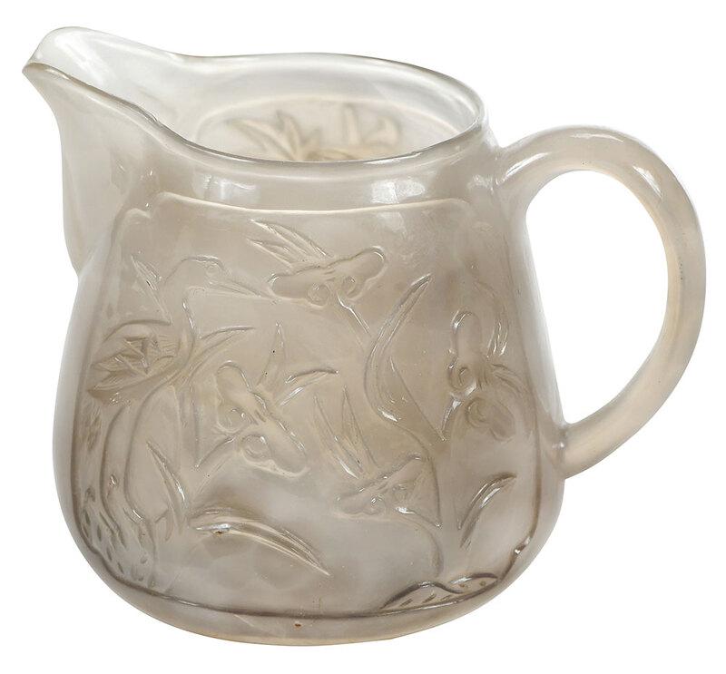 Asian Cameo Carved Chalcedony Creamer (1 of 6)